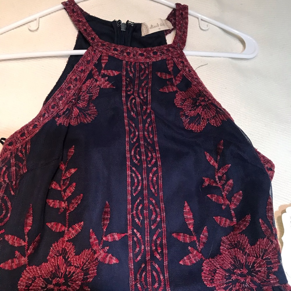 Navy &red NWT maxi dress.